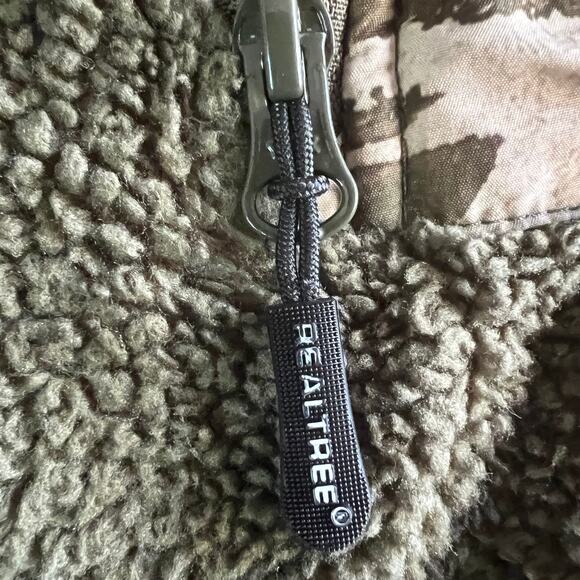 RealTree Mens Green Sherpa Fleece Pullover SIZE XL - Picture 8 of 8